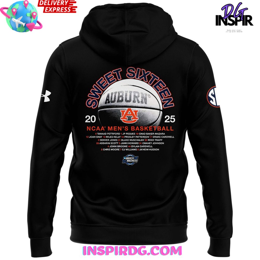 Auburn Tigers Men’s Basketball Sweet 16 Special Hoodie Auburn Tigers Men’s Basketball Sweet 16 Special Hoodie