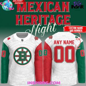 Boston Bruins Mexican Heritage Night 2025 Hockey Jersey