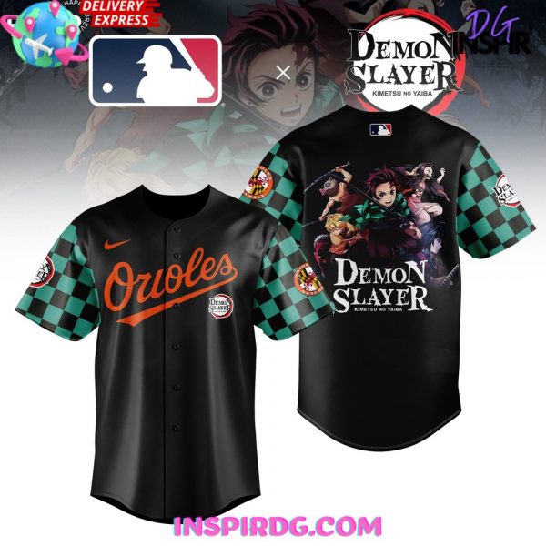 Baltimore Orioles x Demon Slayer Limited Baseball Jersey
