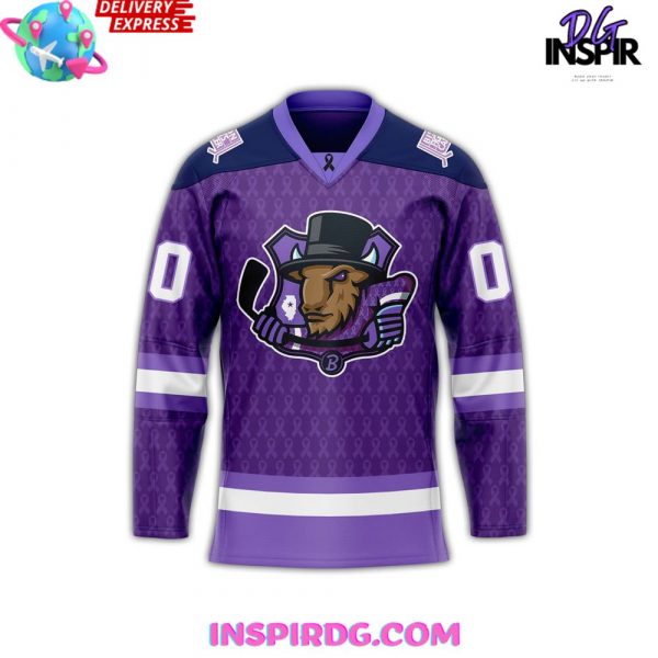 Bloomington Bison Fights Cancer 2025 Hockey Jersey