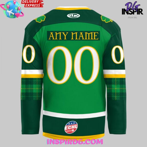 Bloomington Bison St. Patrick’s Day 2025 Hockey Jersey