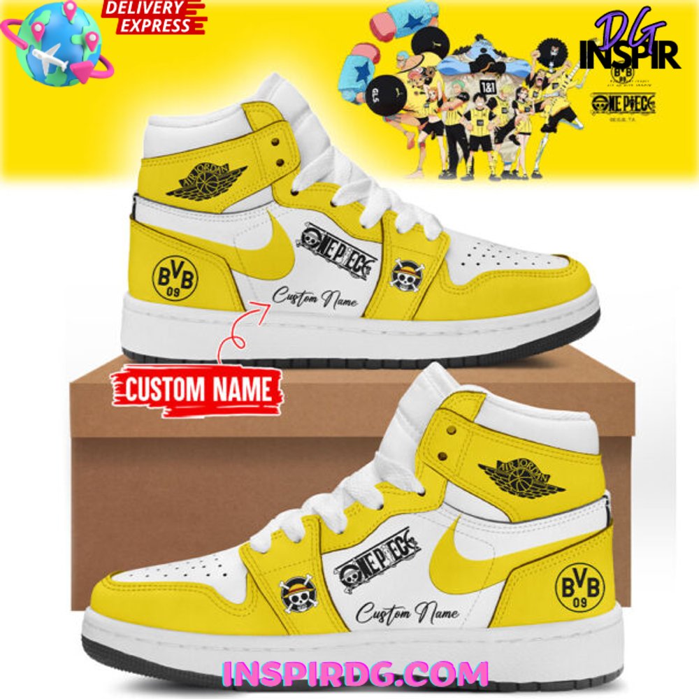 Borussia Dortmund x One Piece Limited Edition Nike Air Jordan 1 Borussia Dortmund x One Piece Limited Edition Nike Air Jordan 1