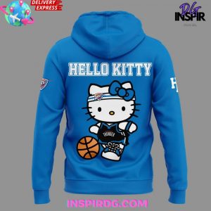 Oklahoma City Thunder x Hello Kitty 2025 Blue Hoodie