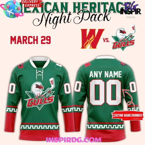 San Diego Gulls Mexican Heritage Night 2025 Hockey Jersey
