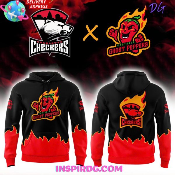 Charlotte Checkers x Gastonia Ghost Peppers Limited Hoodie