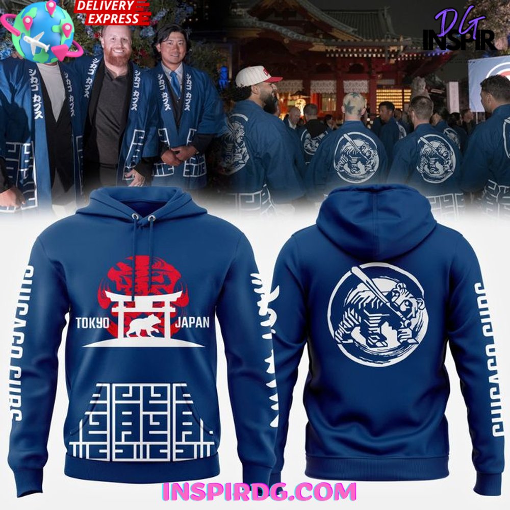New Chicago Cubs x 2025 Tokyo Series Hoodie
