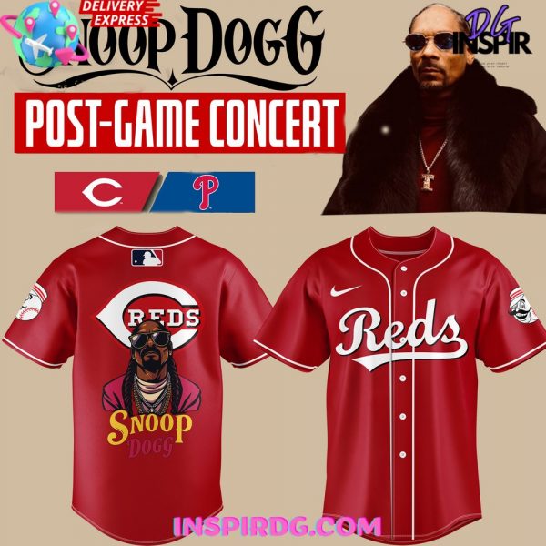 Cincinnati Reds Snoop Dogg Post-Game Concert Baseball Jersey
