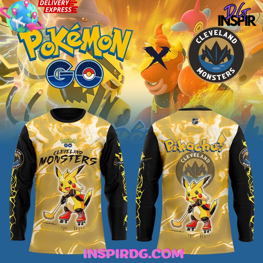 Cleveland Monsters Pokémon GO Special Hockey Jersey