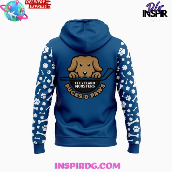 Cleveland Monsters Pucks & Paws 2025 Hoodie