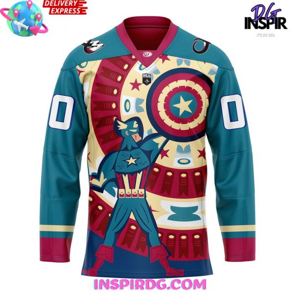 Colorado Mammoth Marvel Super Hero Night 2025 Hockey Jersey