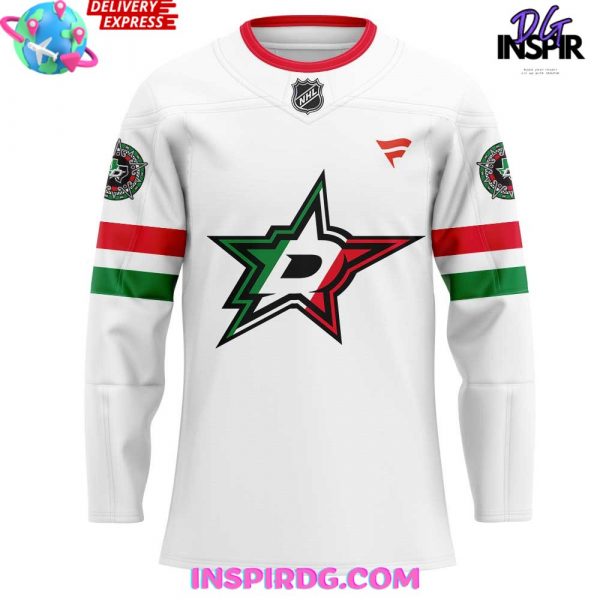 Dallas Stars Noche Mexicana Special White Hockey Jersey