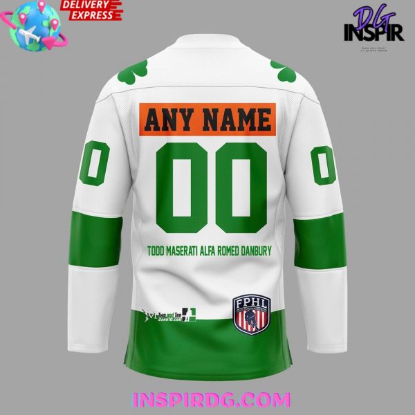 Danbury Hat Tricks St. Patrick’s Day 2025 Hockey Jersey
