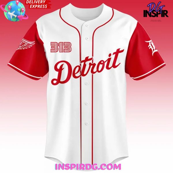 Detroit Red Wings Tigers Night 2025 Baseball Jersey