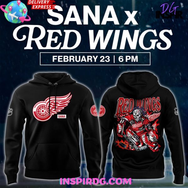 Detroit Red Wings x Sana Night 2025 Hoodie
