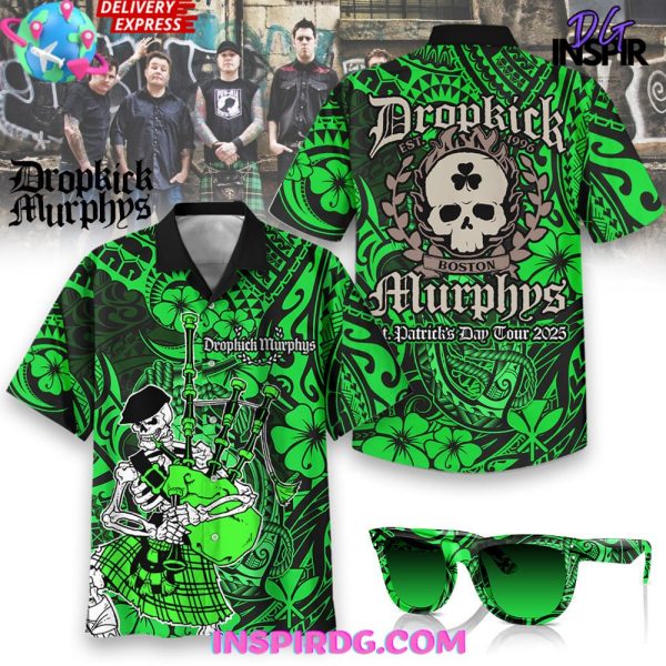 Dropkick Murphys St. Patrick’s Day Tour 2025 Hawaiian Shirt