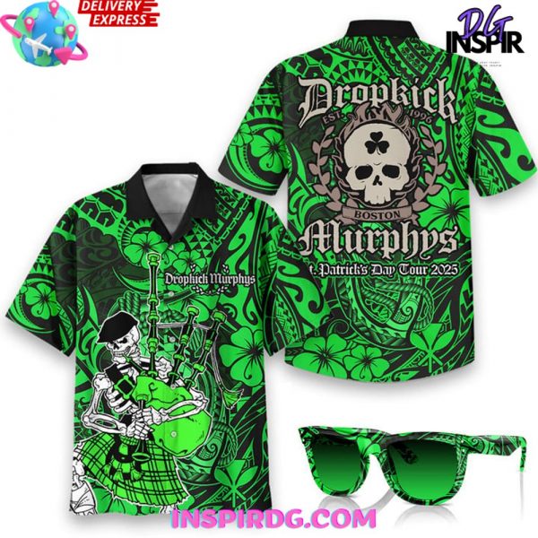 Dropkick Murphys St. Patrick’s Day Tour 2025 Hawaiian Shirt