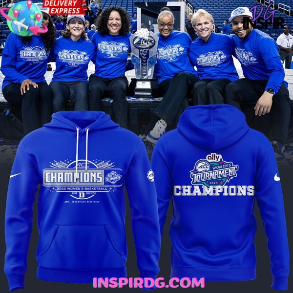 Duke Blue Devils 2025 ACC Women’s Basketball Champions Hoodie