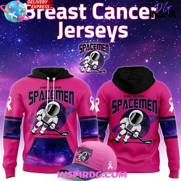 Fort Wayne Spacemen Breast Cancer Special Hoodie