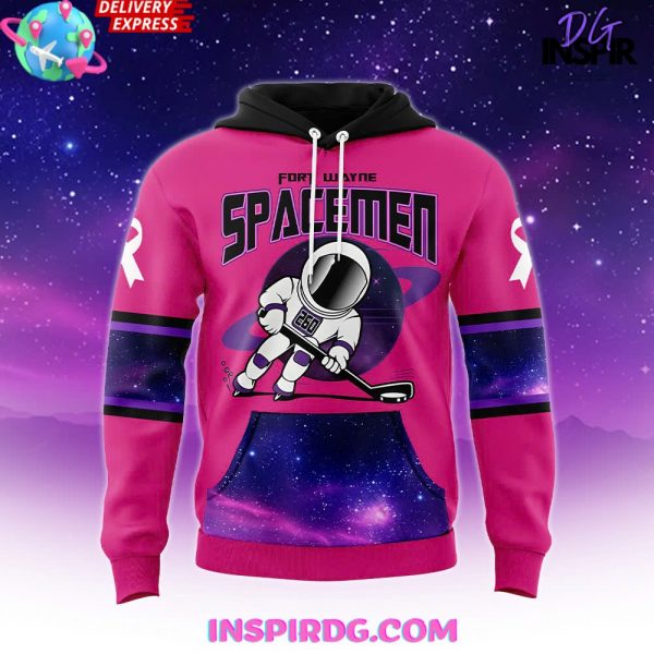 Fort Wayne Spacemen Breast Cancer Special Hoodie