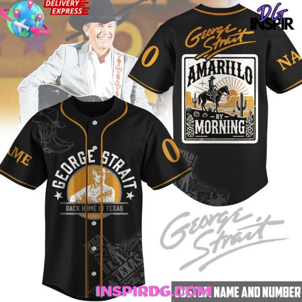 George Strait Amarillo By Morning Custom Baseball Jersey