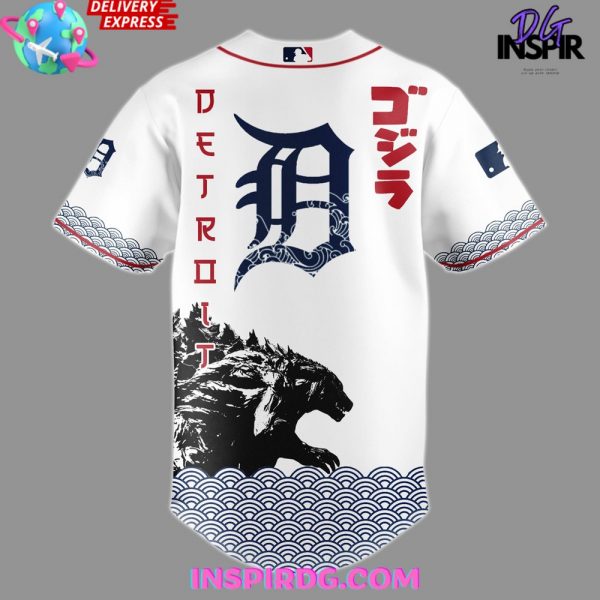 Godzilla x Detroit Tigers Japan Edition 2025 Baseball Jersey