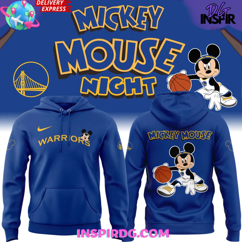 Golden State Warriors Mickey Mouse Special Hoodie Golden State Warriors Mickey Mouse Special Hoodie