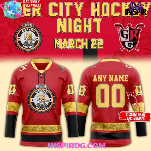 Grand Rapids Griffins Beer City Hockey Night 2025 Jersey