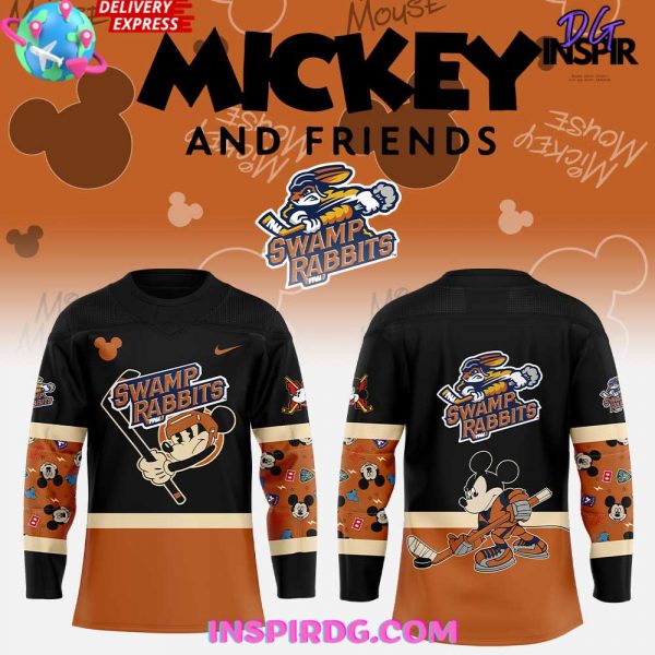 Greenville Swamp Rabbits Mickey & Friends Special Hockey Jersey