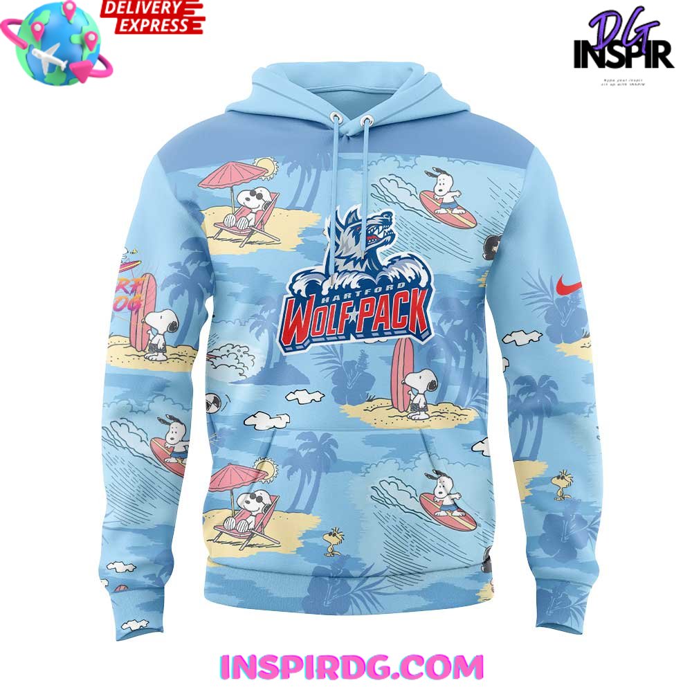 Hartford Wolf Pack Peanuts Summer Collection Hoodie Hartford Wolf Pack Peanuts Summer Collection Hoodie