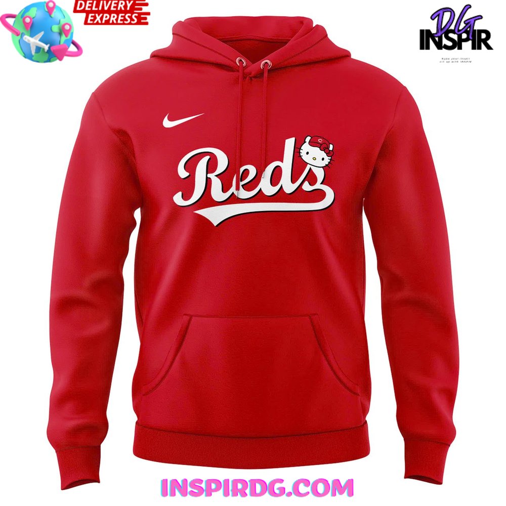 Hello Kitty x Cincinnati Reds Edition Hoodie Hello Kitty x Cincinnati Reds Edition Hoodie