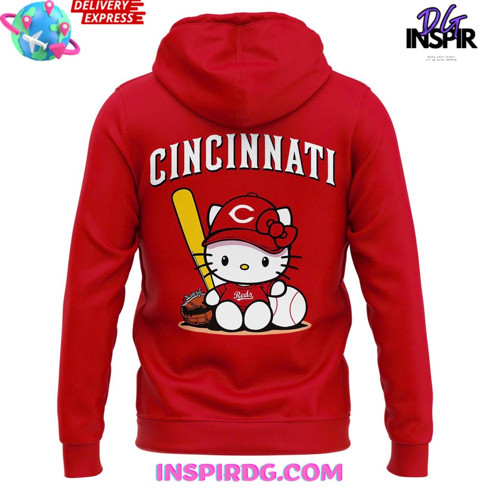 Hello Kitty x Cincinnati Reds Edition Hoodie Hello Kitty x Cincinnati Reds Edition Hoodie