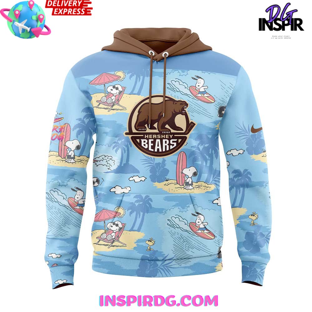 Hershey Bears Peanuts Summer Collection Hoodie Hershey Bears Peanuts Summer Collection Hoodie