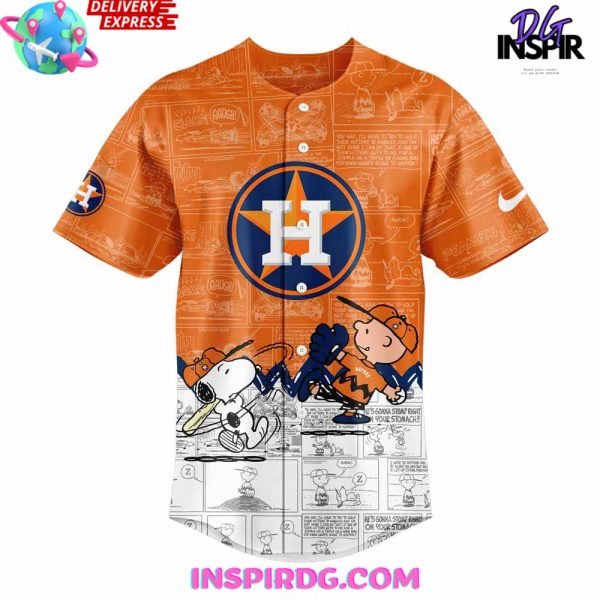 Houston Astros 75th Anniversary of Peanuts Special Baseball Jersey
