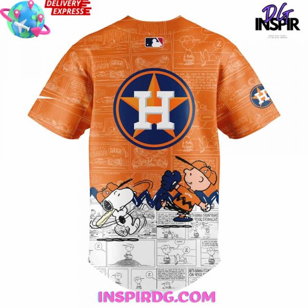 Houston Astros 75th Anniversary of Peanuts Special Baseball Jersey
