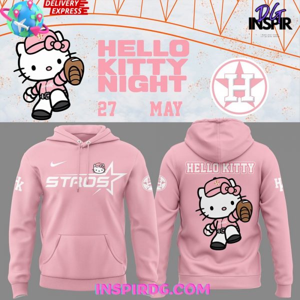 Houston Astros The Next Frontier x Hello Kitty 2025 Pink Hoodie