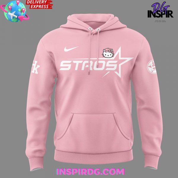 Houston Astros The Next Frontier x Hello Kitty 2025 Pink Hoodie
