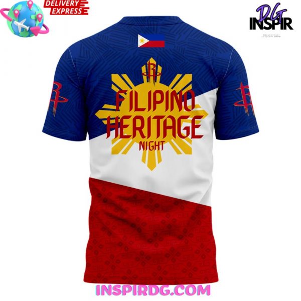 Houston Rockets Filipino Heritage Night 2025 T-Shirt