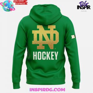Notre Dame Fighting Irish Ice Hockey 2025 Green Hoodie