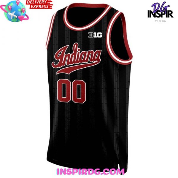 Indiana Hoosiers Men’s Basketball 2025 Black Uniform Jersey