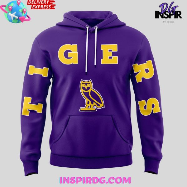 LSU Tigers x OVO 2025 Purple Hoodie