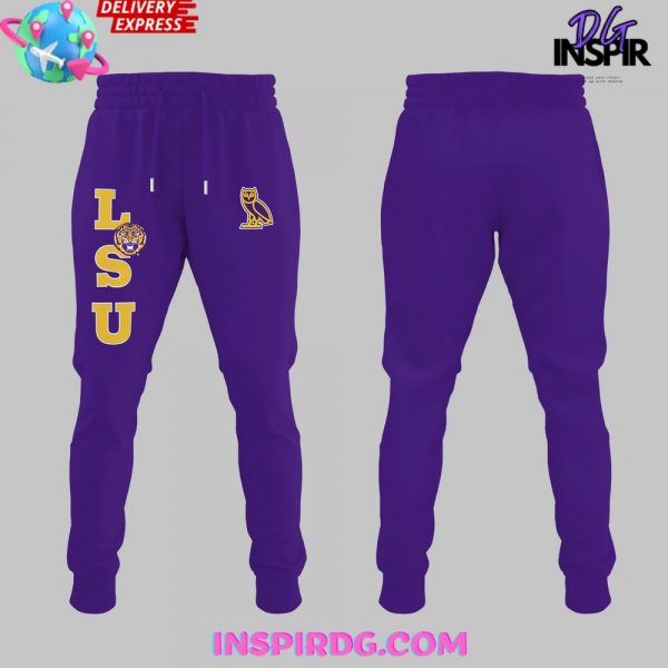 LSU Tigers x OVO 2025 Purple Hoodie