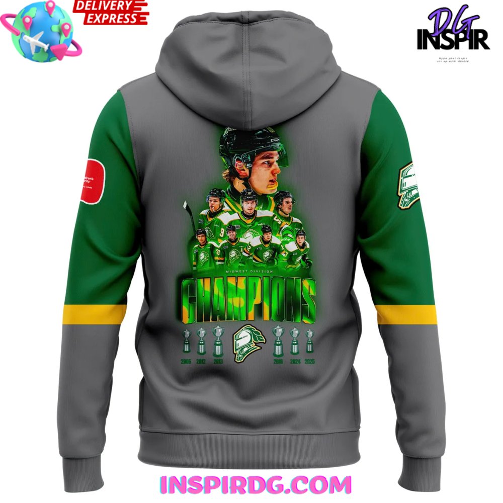 London Knights x Midwest Division Champions 2025 Hoodie London Knights x Midwest Division Champions 2025 Hoodie