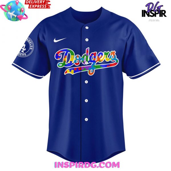 Los Angeles Dodgers Autism Awareness 2025 Baseball Jersey