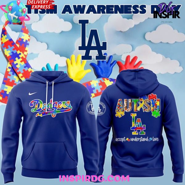 Los Angeles Dodgers Autism Awareness 2025 Hoodie