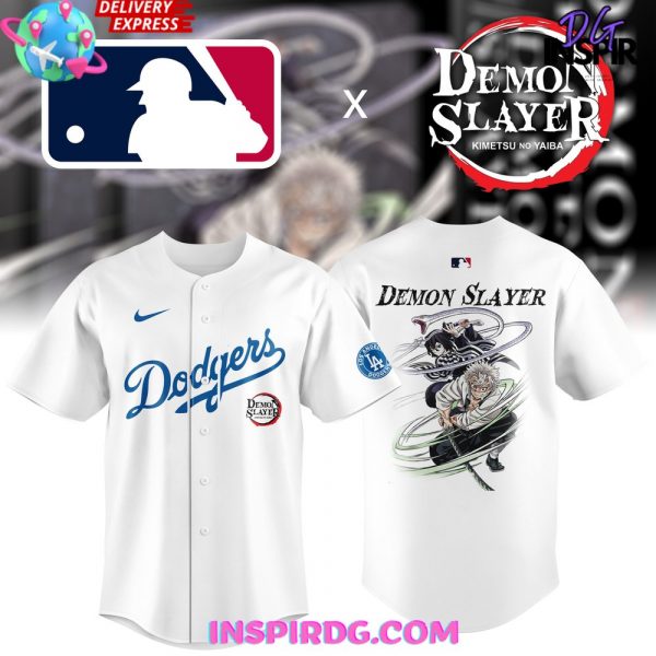 Los Angeles Dodgers Collab Demon Slayer Special White Jersey