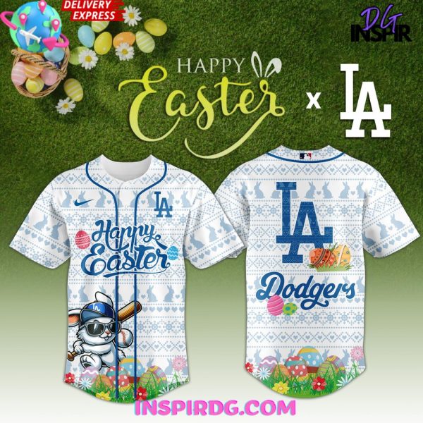 Los Angeles Dodgers Happy Easter 2025 Baseball Jersey