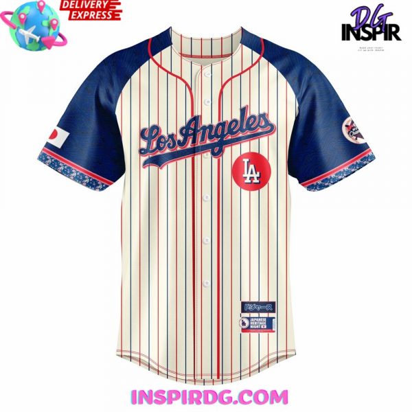 Los Angeles Dodgers Japanese Heritage Night 2025 Baseball Jersey