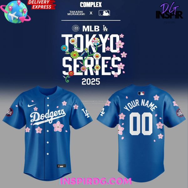 Los Angeles Dodgers MLB World Tour Tokyo Series 2025 Blue Baseball Jersey