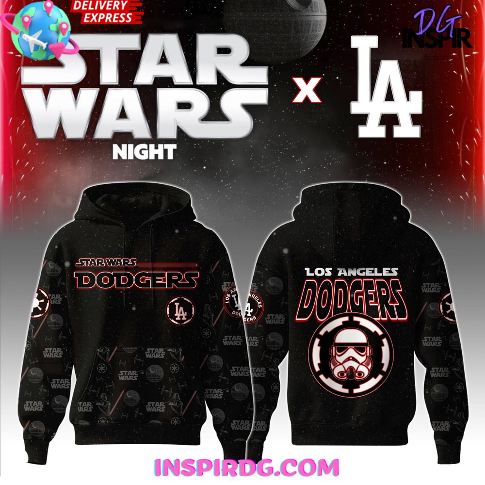 Los Angeles Dodgers MLB x Star Wars Night 2025 Hoodie Los Angeles Dodgers MLB x Star Wars Night 2025 Hoodie