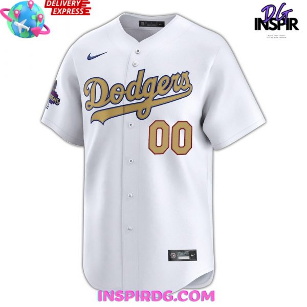 Los Angeles Dodgers World Series Champions 2025 Gold Baseball Jersey